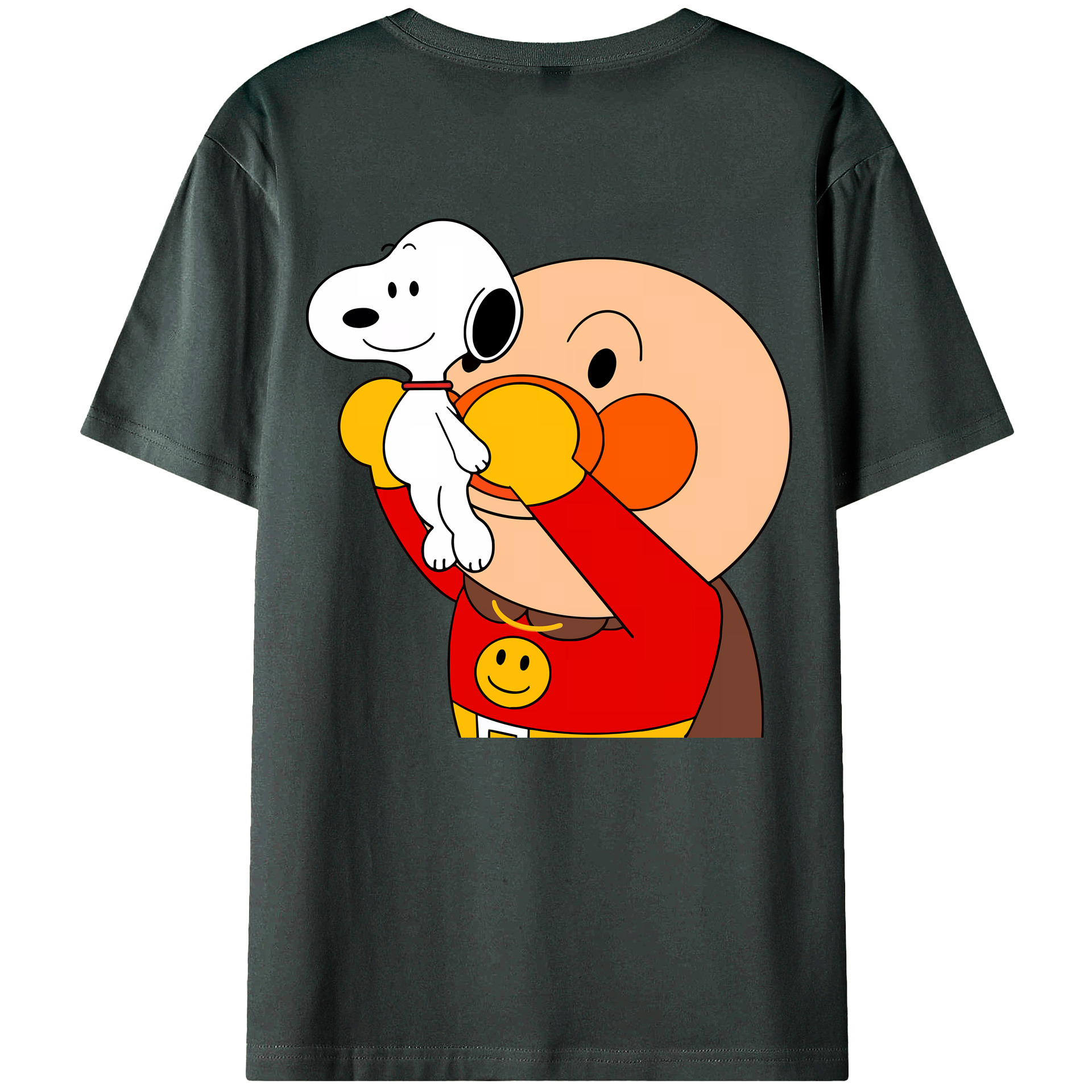 （画像用） アンパンマン Anpanman 綿100％ メンズ半袖Tシャツ（バックプリント） 通気性